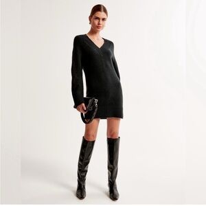 Abercrombie & Fitch petite black sweater dress